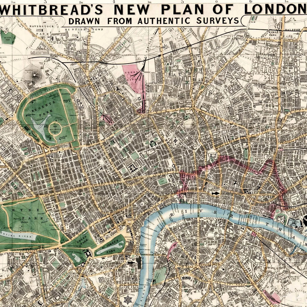 Plan over London 1853 - Bykort – billede 4