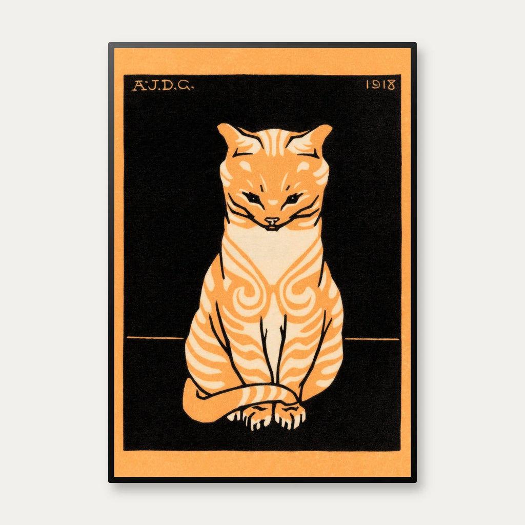 Siddende Kat 1918 - Plakat – billede 1