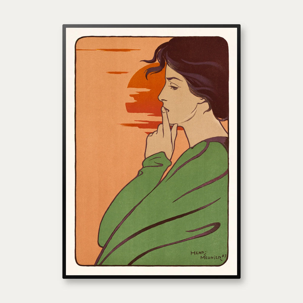 Stilhedens Time 1897 - Kunsttryk – billede 1