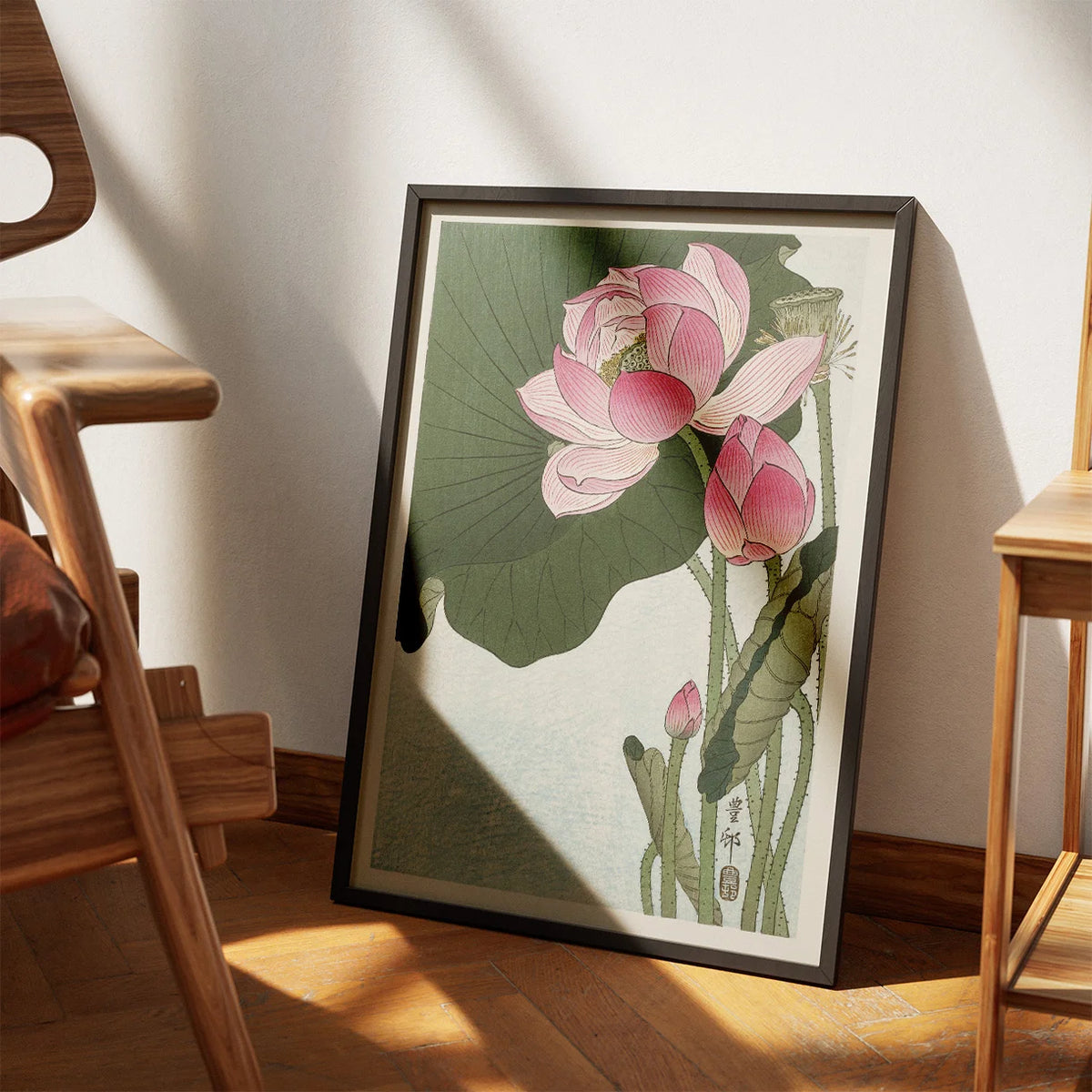 Lotusblomst 1925 - Japansk Kunsttryk – billede 3