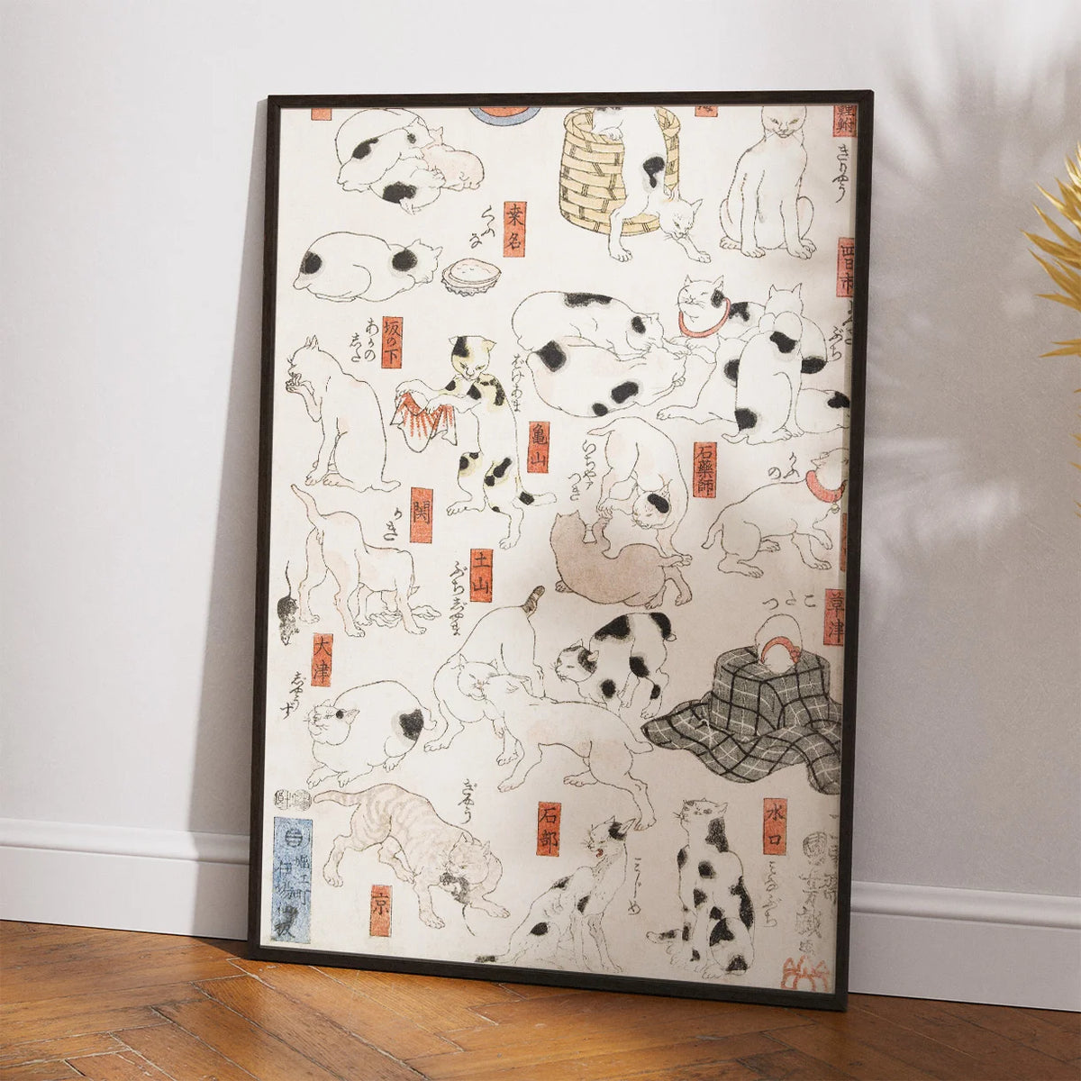 Katte 1850 - Japansk plakat – billede 2