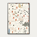 Katte 1850 - Japansk plakat – billede 1