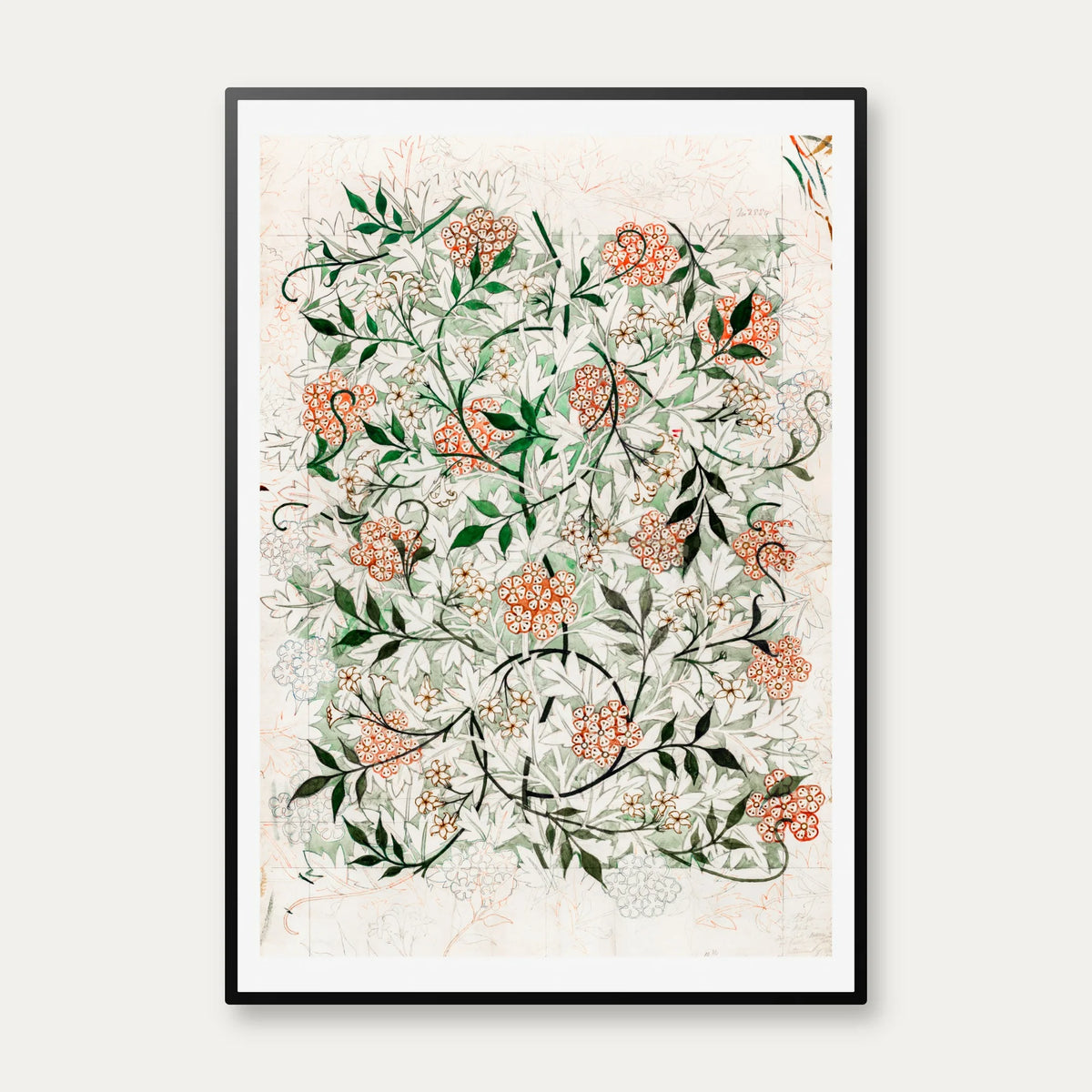 Jasmine 1872 - Blomsterkunst & plakat – billede 1