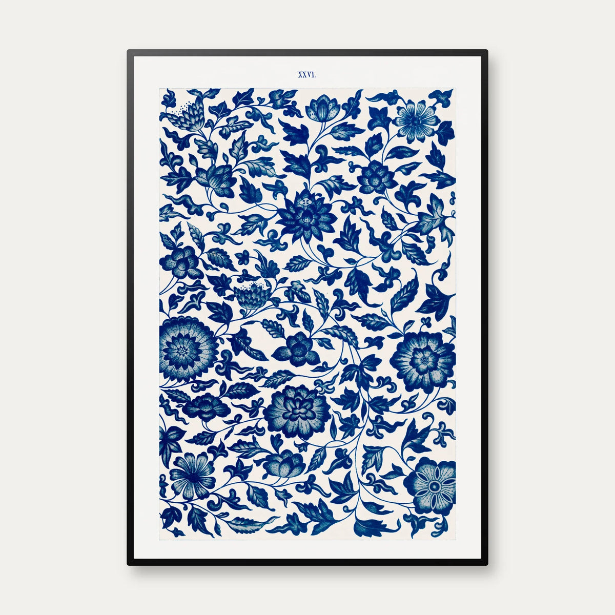 Blå Blomst 1867 - Kinesisk Mønster – billede 1