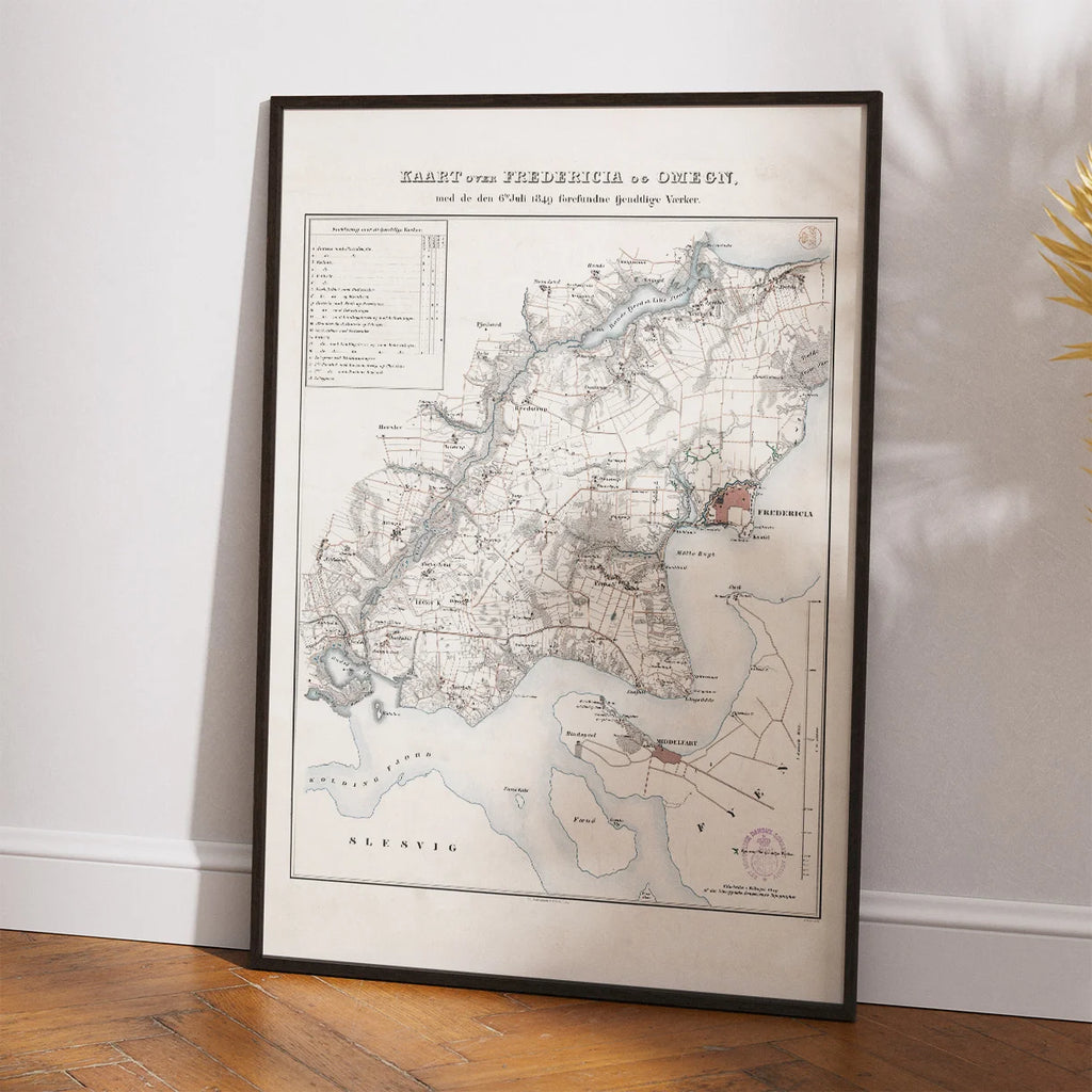 Fredericia og Omegn 1849 - Militærhistorisk kort – billede 2