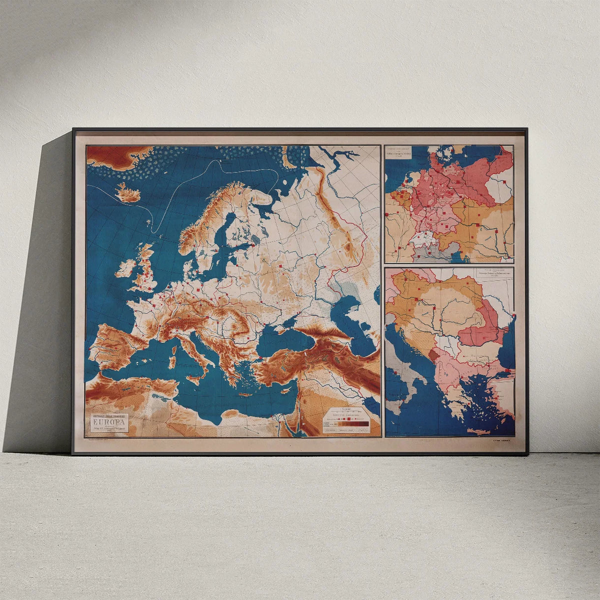 Europa 1903 - Politisk Skolekort – billede 3