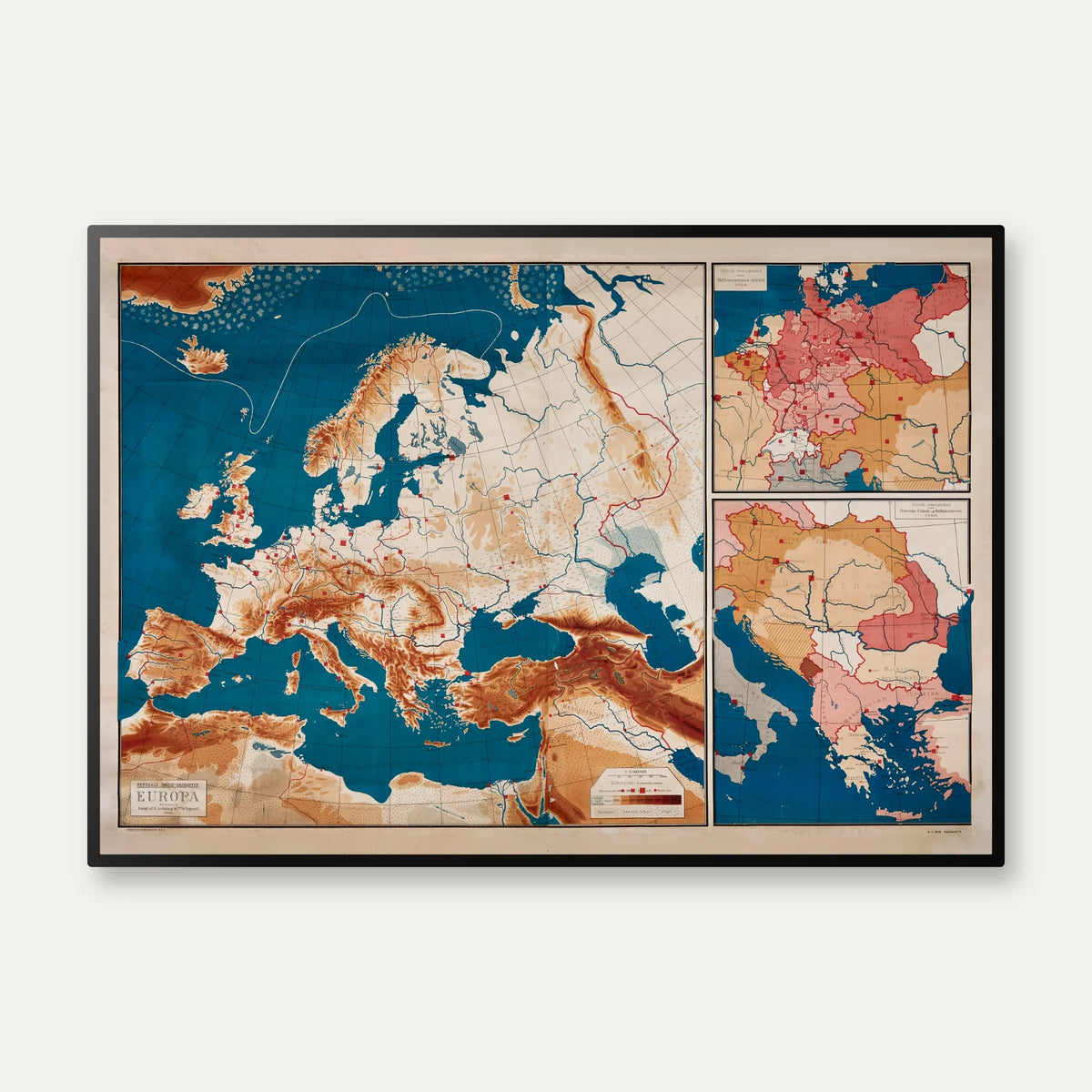 Europa 1903 - Politisk Skolekort – billede 1