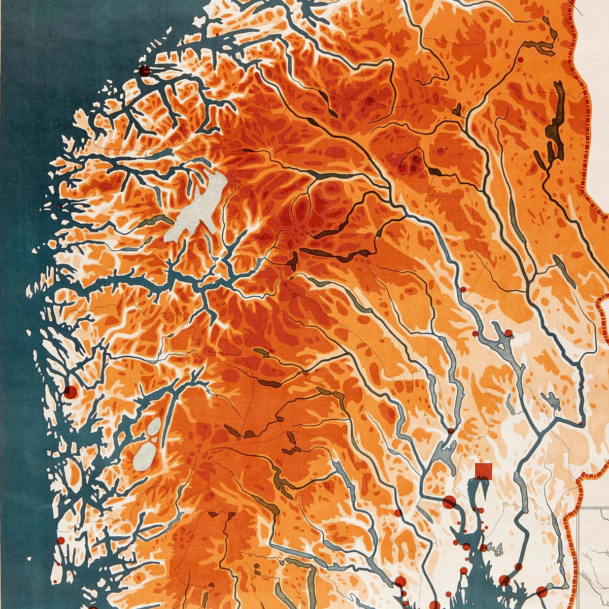 Norge 1903 - Højdekort – billede 4