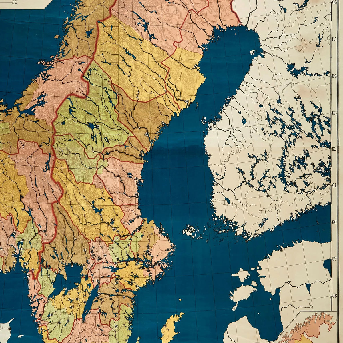 Sverige, Norge Og Danmark 1897 - Skolekort – billede 4