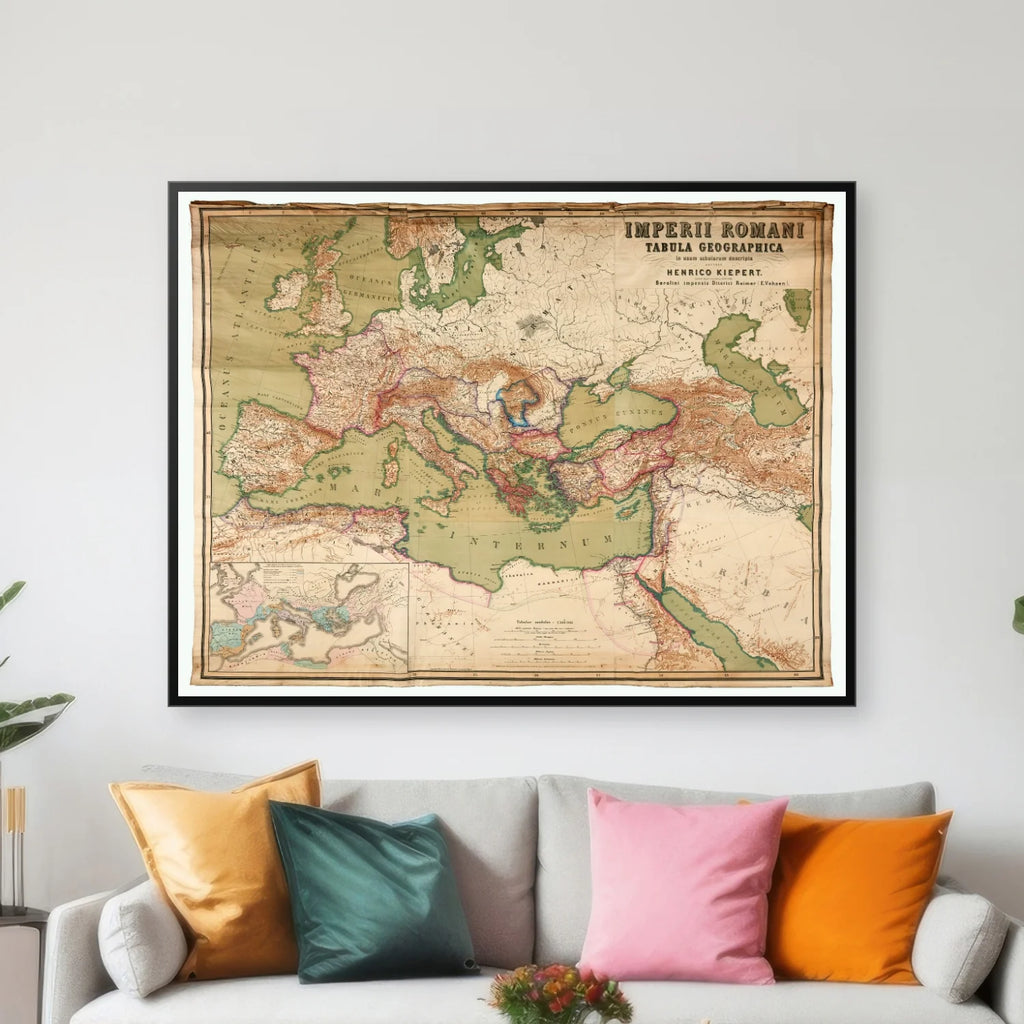 Romerriget 1894 - Kort - 66×50 cm – billede 3