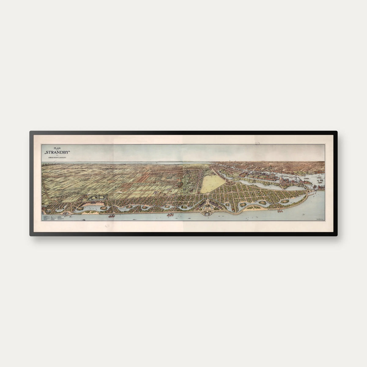 Strandby 1912 - Amagerflakket - 100×34 cm – billede 1
