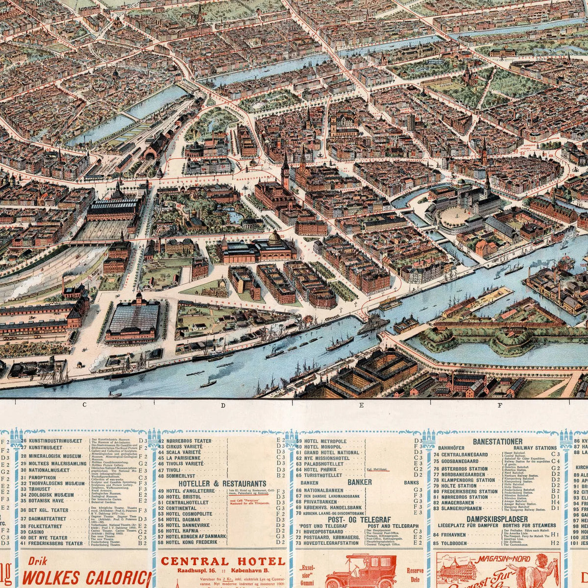 København 1909 - Monumentalplan - Plakat – billede 4