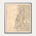 Nordsøen 1881 - Schleswig Kort - 60×68 cm – billede 1