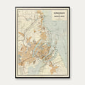 København 1897 - Omegnkort - 50×60 cm – billede 1