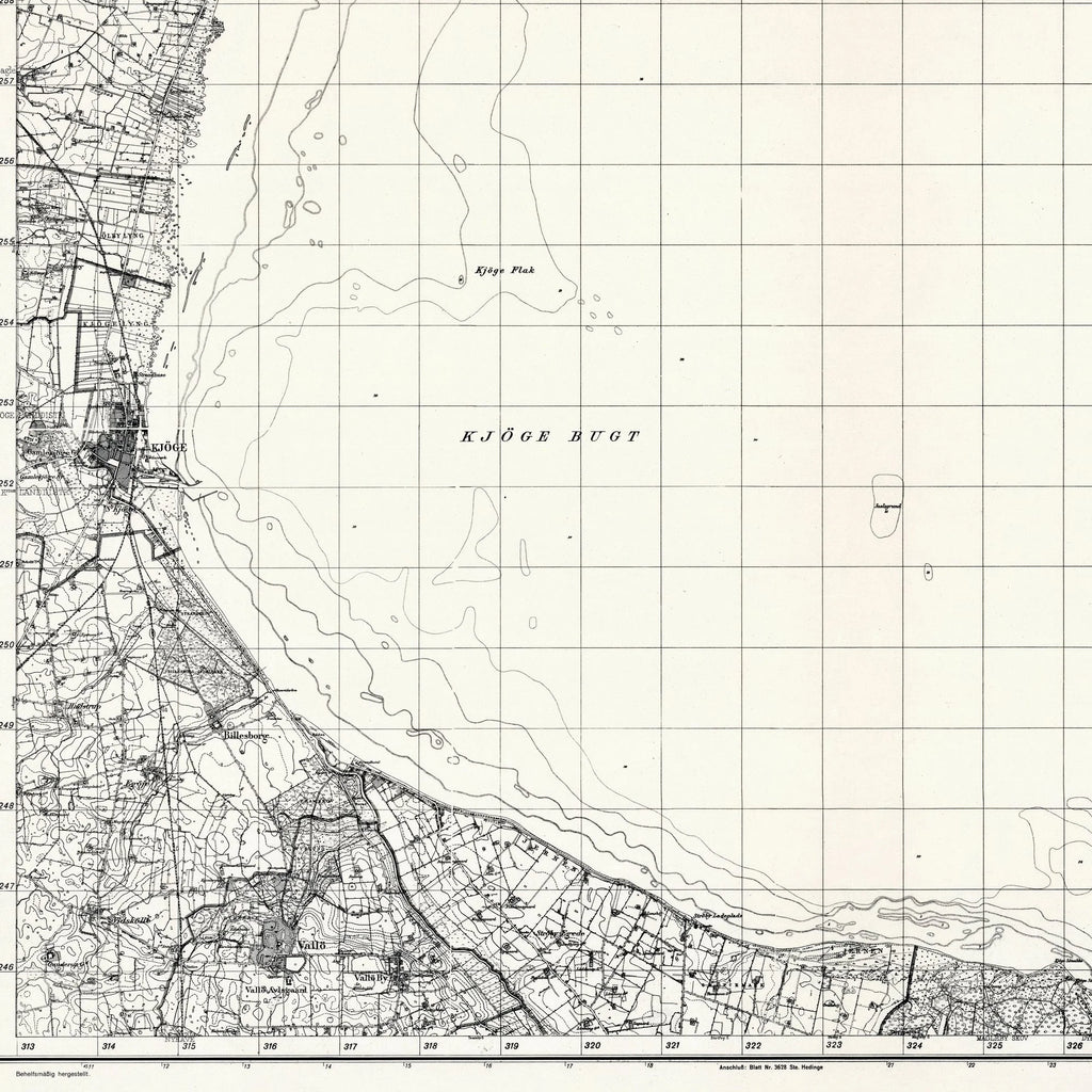 Køge 1940-44 - Tysk militærkort – billede 4