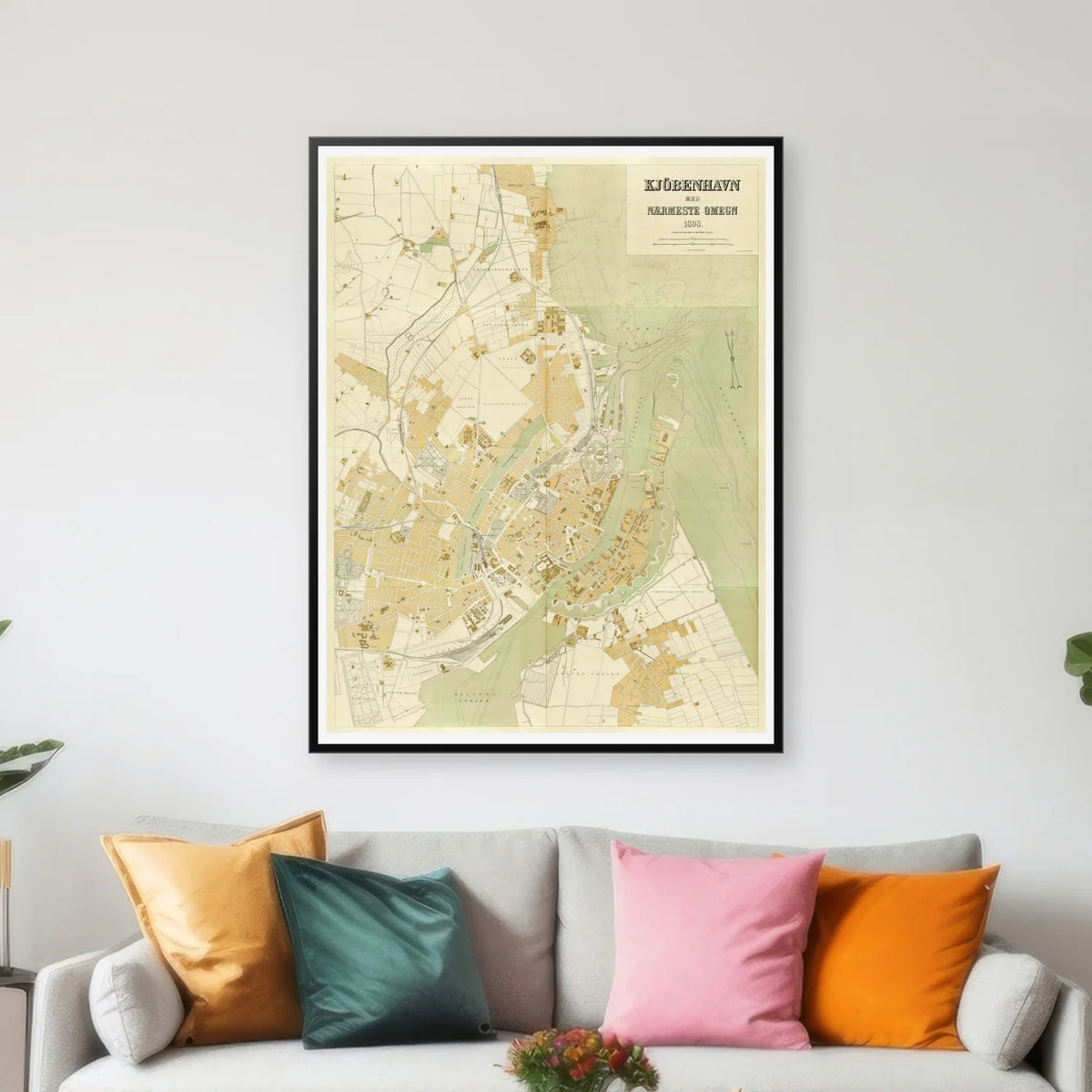 København 1897 - Bykort - 50×65 cm – billede 3