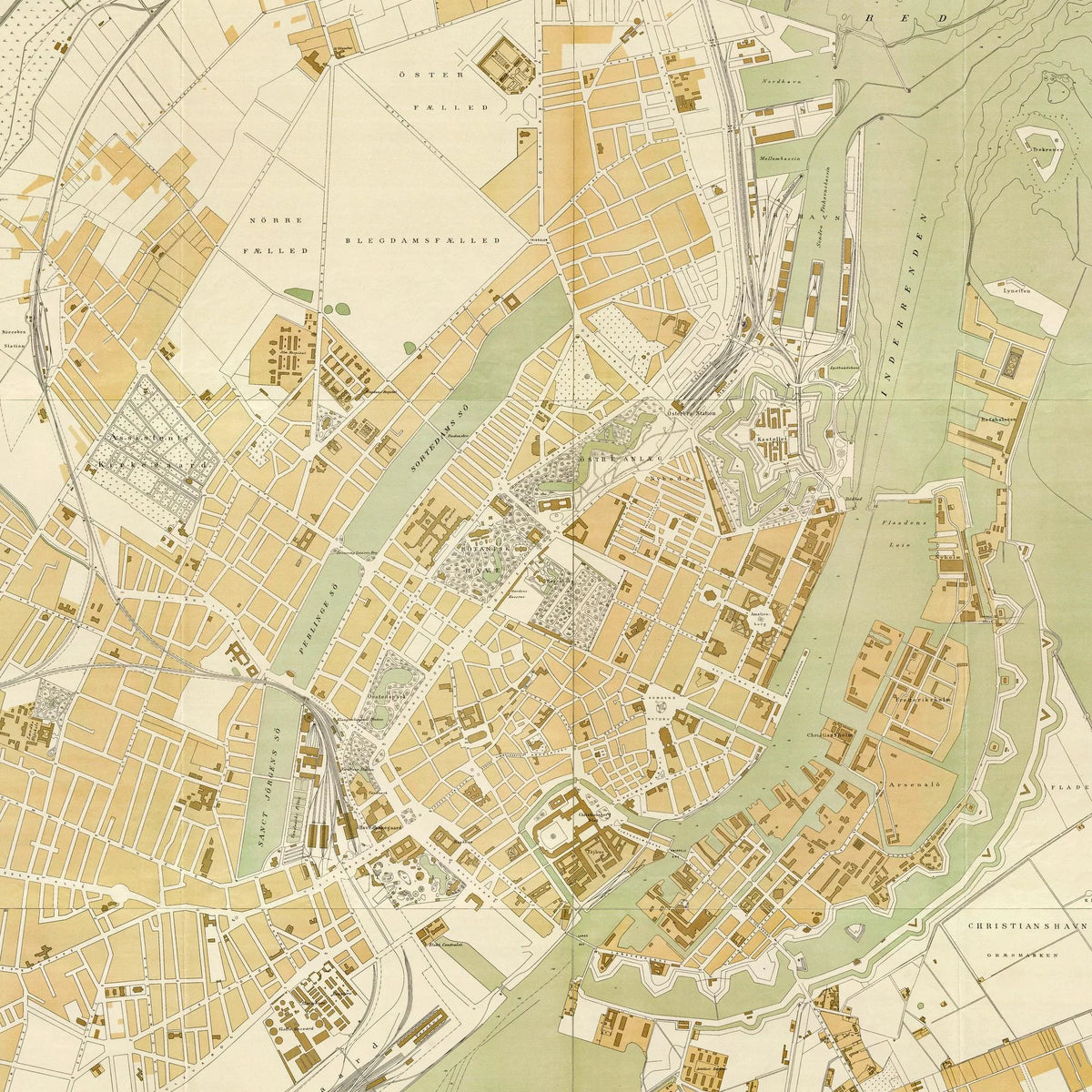 København 1897 - Bykort - 50×65 cm – billede 4