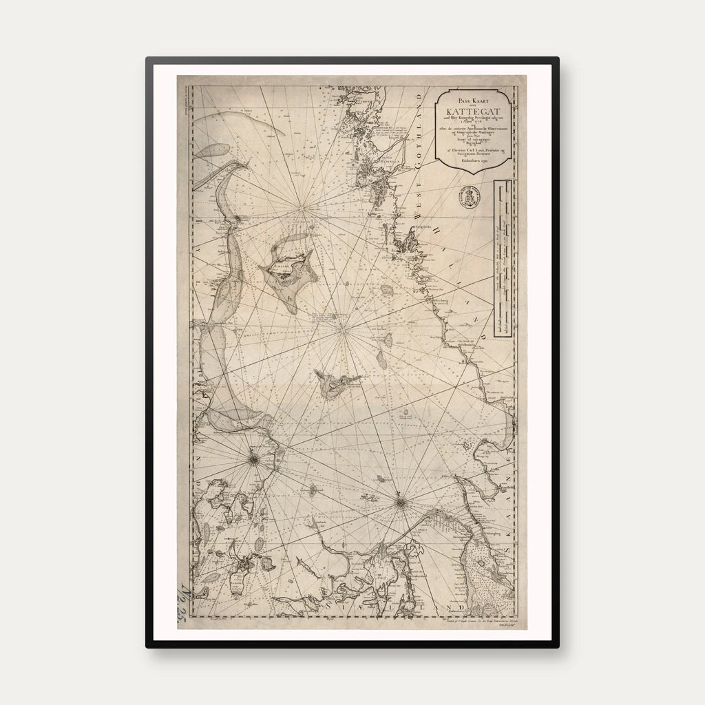 Kattegat 1790 - Søkort – billede 1
