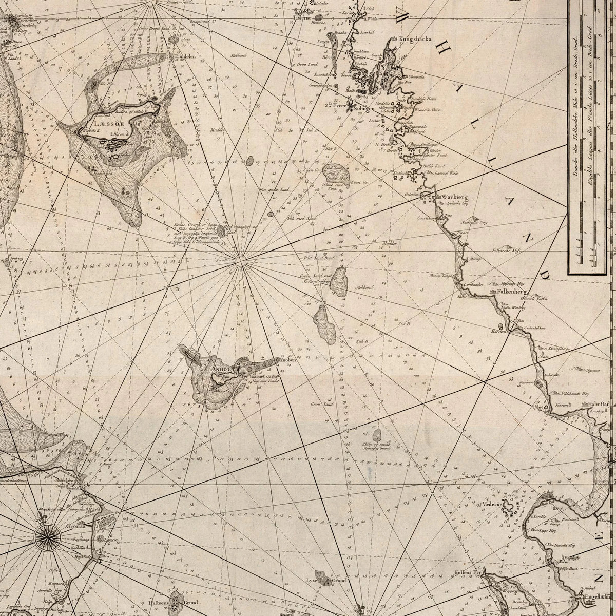 Kattegat 1790 - Søkort – billede 4