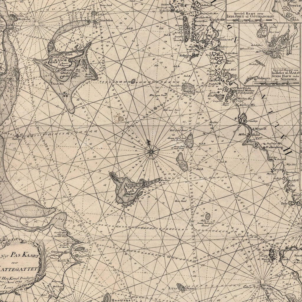 Kattegat 1776 - Paskort - Søkort – billede 4