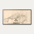 Øresund 1768 - Søkort - 80×42 cm – billede 1