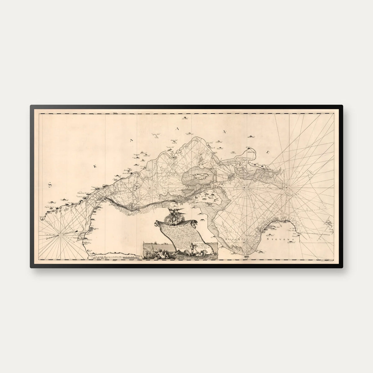 Øresund 1768 - Søkort - 80×42 cm – billede 1