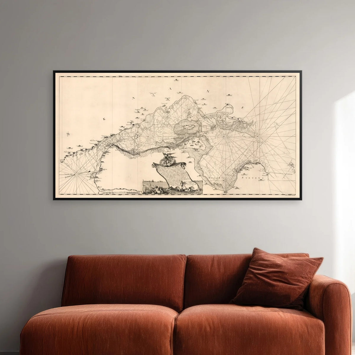 Øresund 1768 - Søkort - 80×42 cm – billede 2