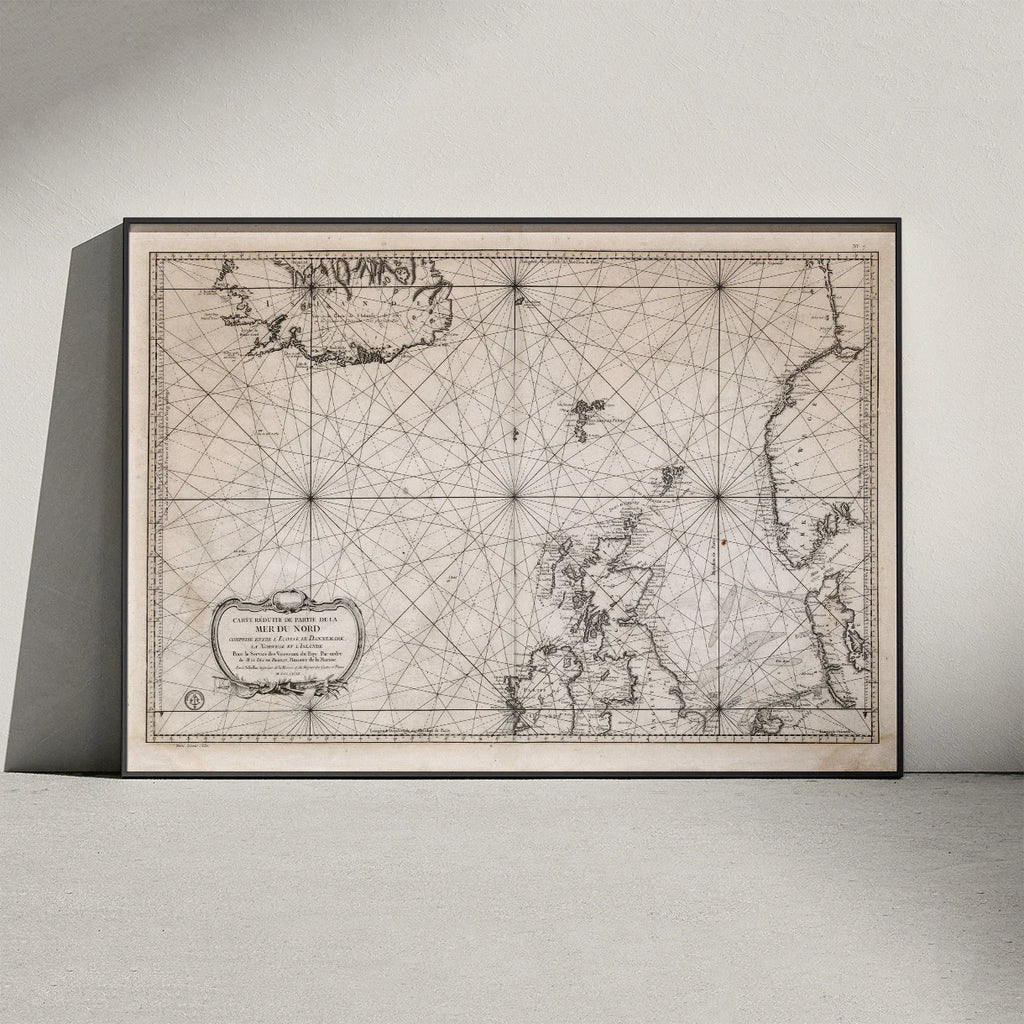 Nordsøen 1768 - Fransk Marine - Søkort – billede 3