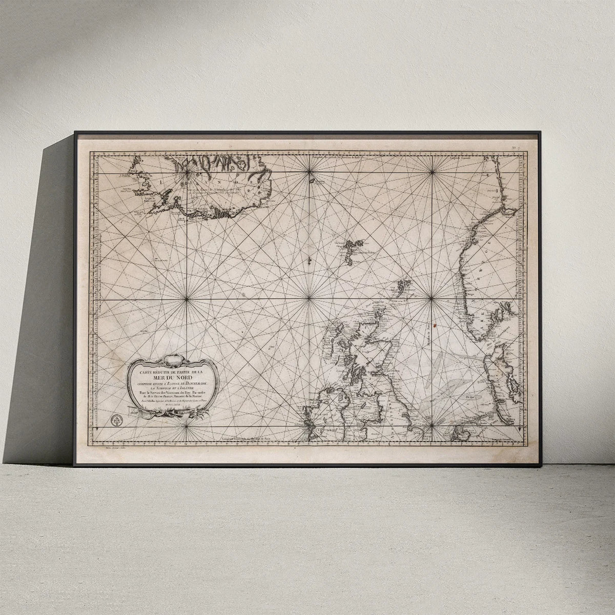 Nordsøen 1768 - Fransk Marine - Søkort – billede 3