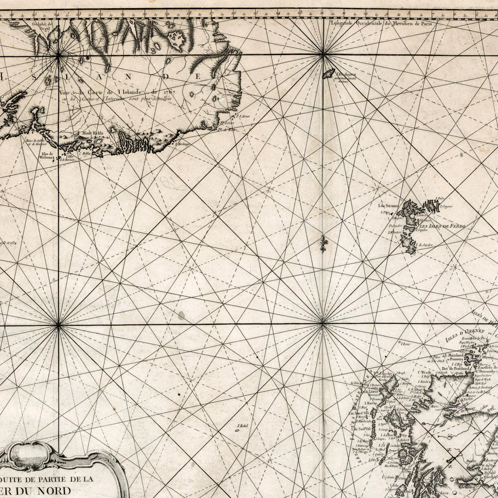 Nordsøen 1768 - Fransk Marine - Søkort – billede 4