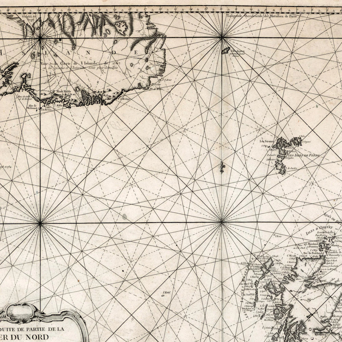Nordsøen 1768 - Fransk Marine - Søkort – billede 4