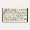 Skagerrak 1720 - Søkort - 70×40 cm – billede 1