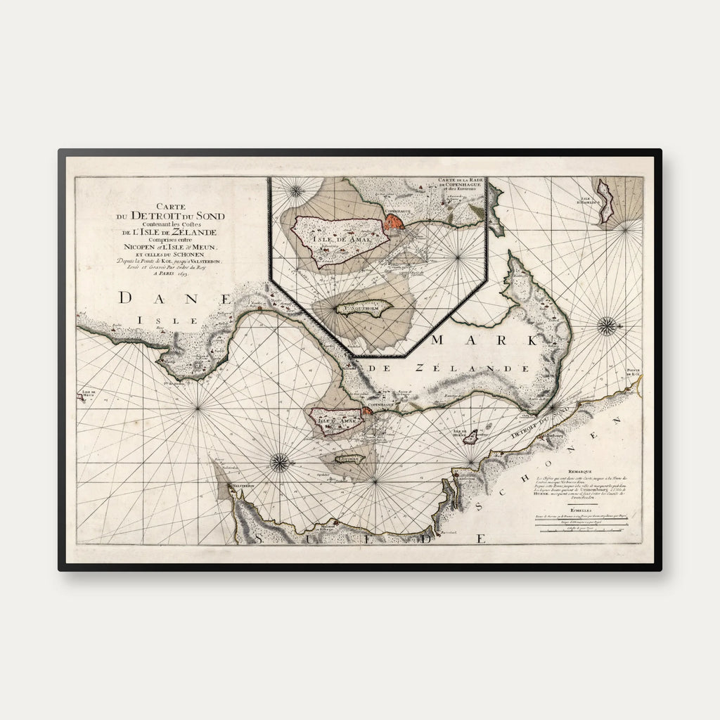 Øresund 1693 - Kyst & Søkort – billede 1