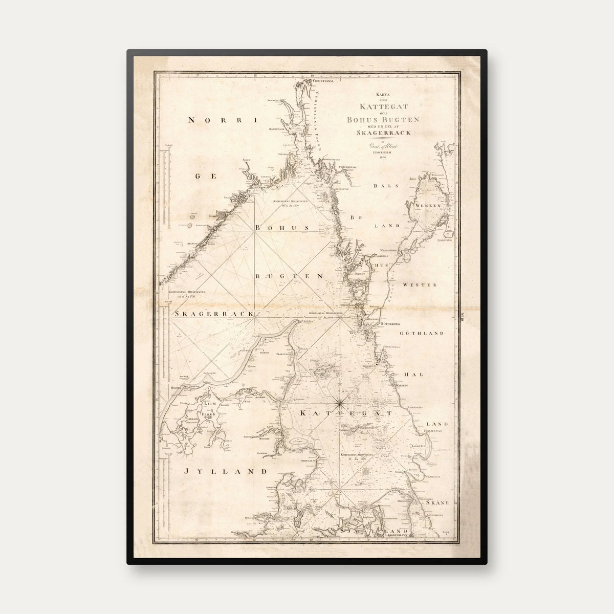 Kattegat 1806 - Søkort – billede 1