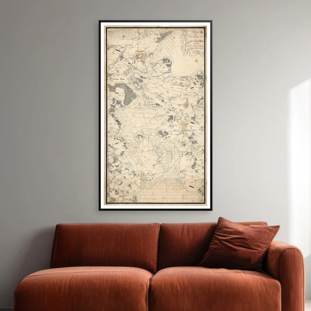 Lillebælt 1803 - Håndtegnet Søkort - 50×84 cm – billede 2
