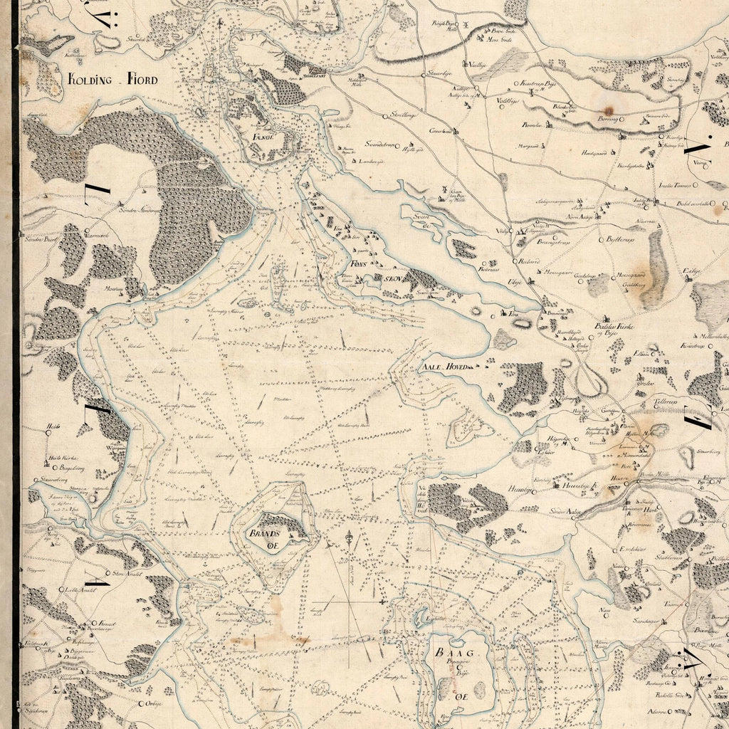 Lillebælt 1803 - Håndtegnet Søkort - 50×84 cm – billede 4