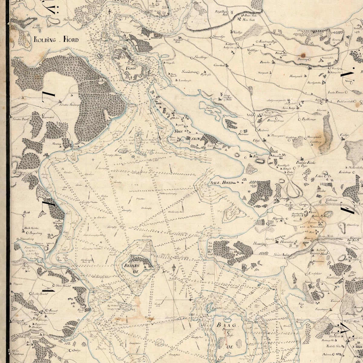 Lillebælt 1803 - Håndtegnet Søkort - 50×84 cm – billede 4