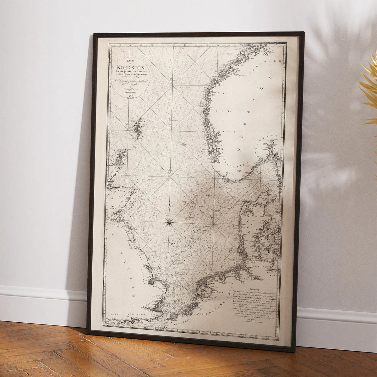 Nordsøen 1797 - Hydrografisk Kort - Plakat – billede 2