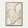 Nordsøen 1797 - Hydrografisk Kort - Plakat – billede 1