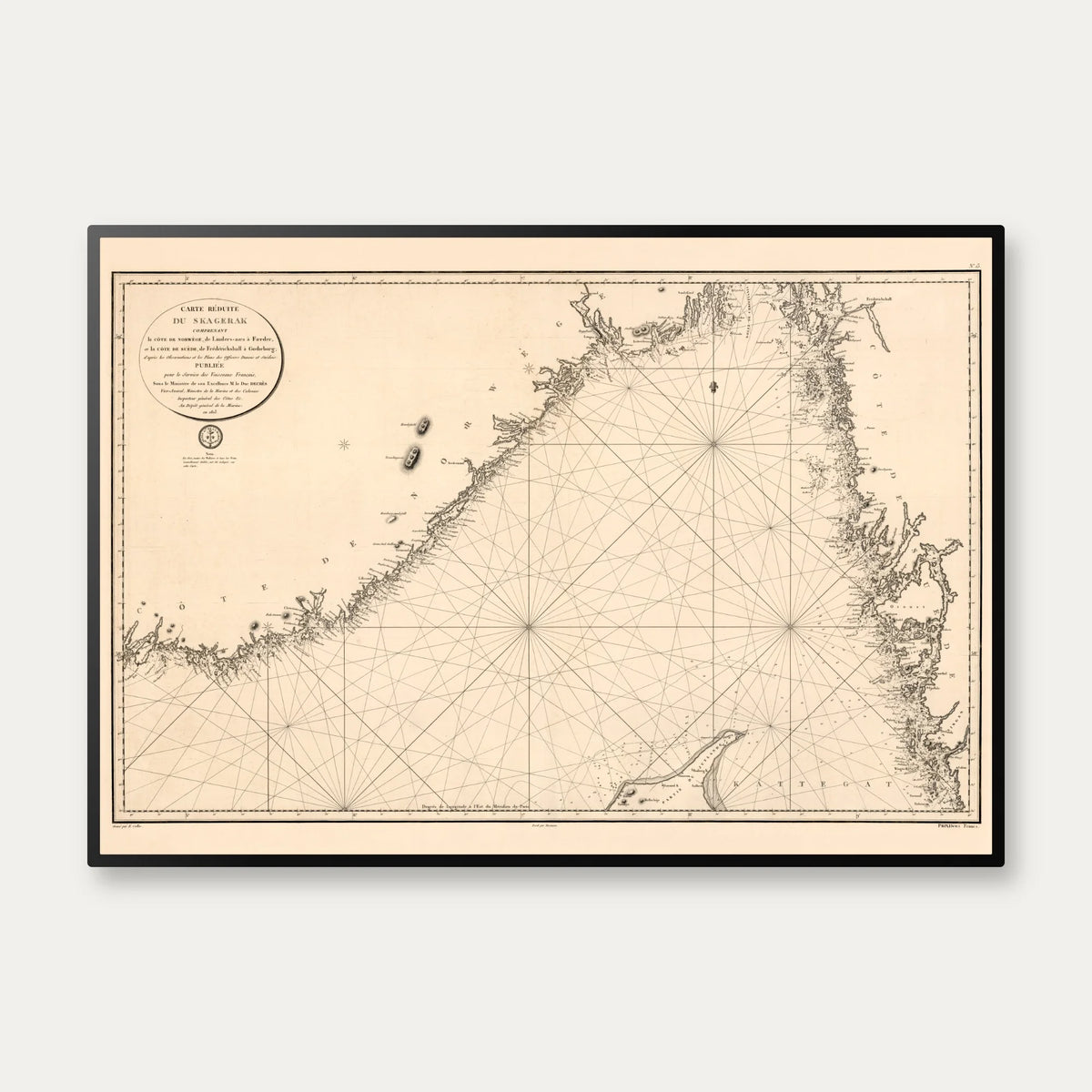 Skagerrak 1813 - Søkort – billede 1
