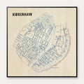 København 1885 - Brandkort over byen – billede 1