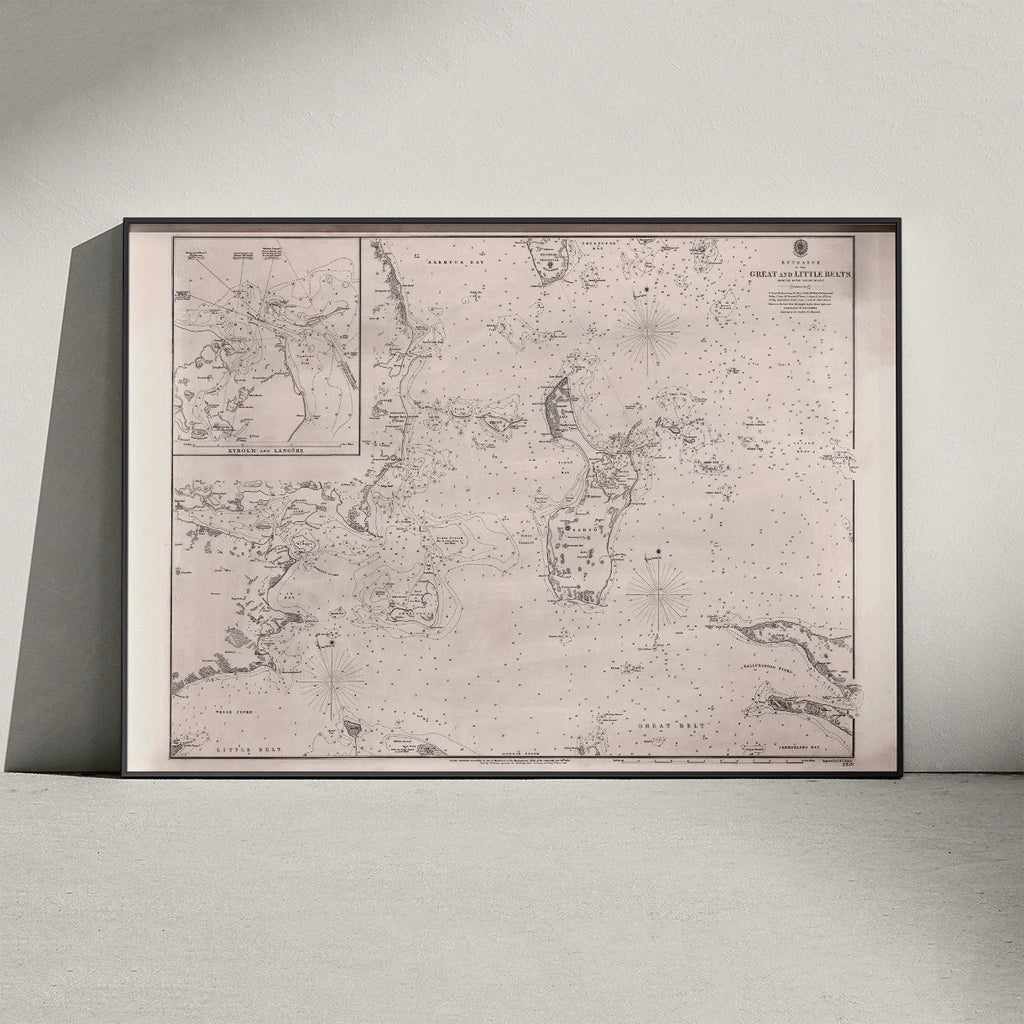 Bælterne 1853 - Engelsk Søkort – billede 3