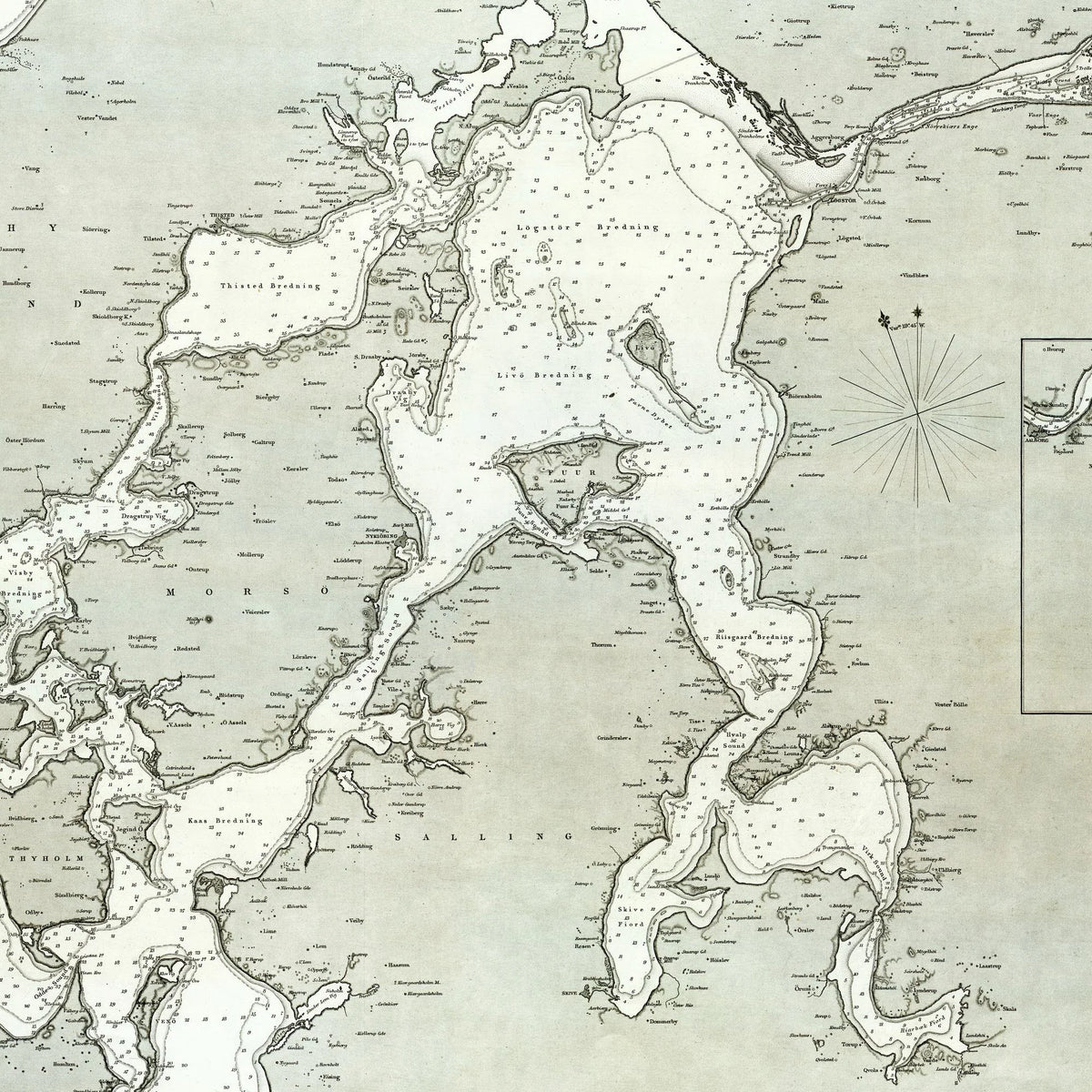 Limfjorden 1855 - Søkort – billede 4