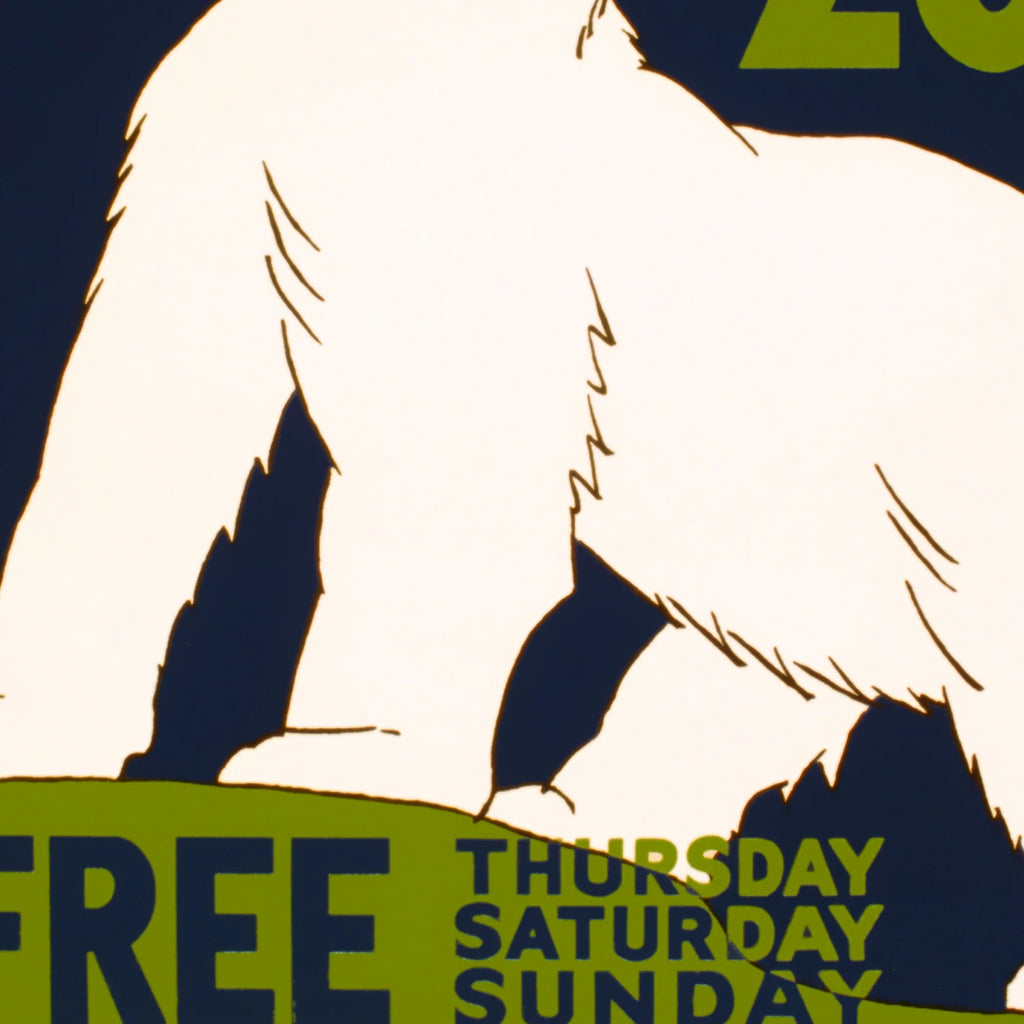 Brookfield Zoo 1936 - Isbjørn Plakat – billede 4