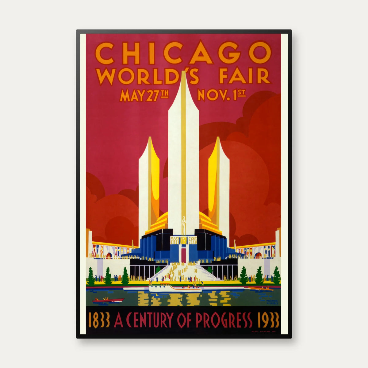 Chicago's World Fair 1933 - Plakat – billede 1