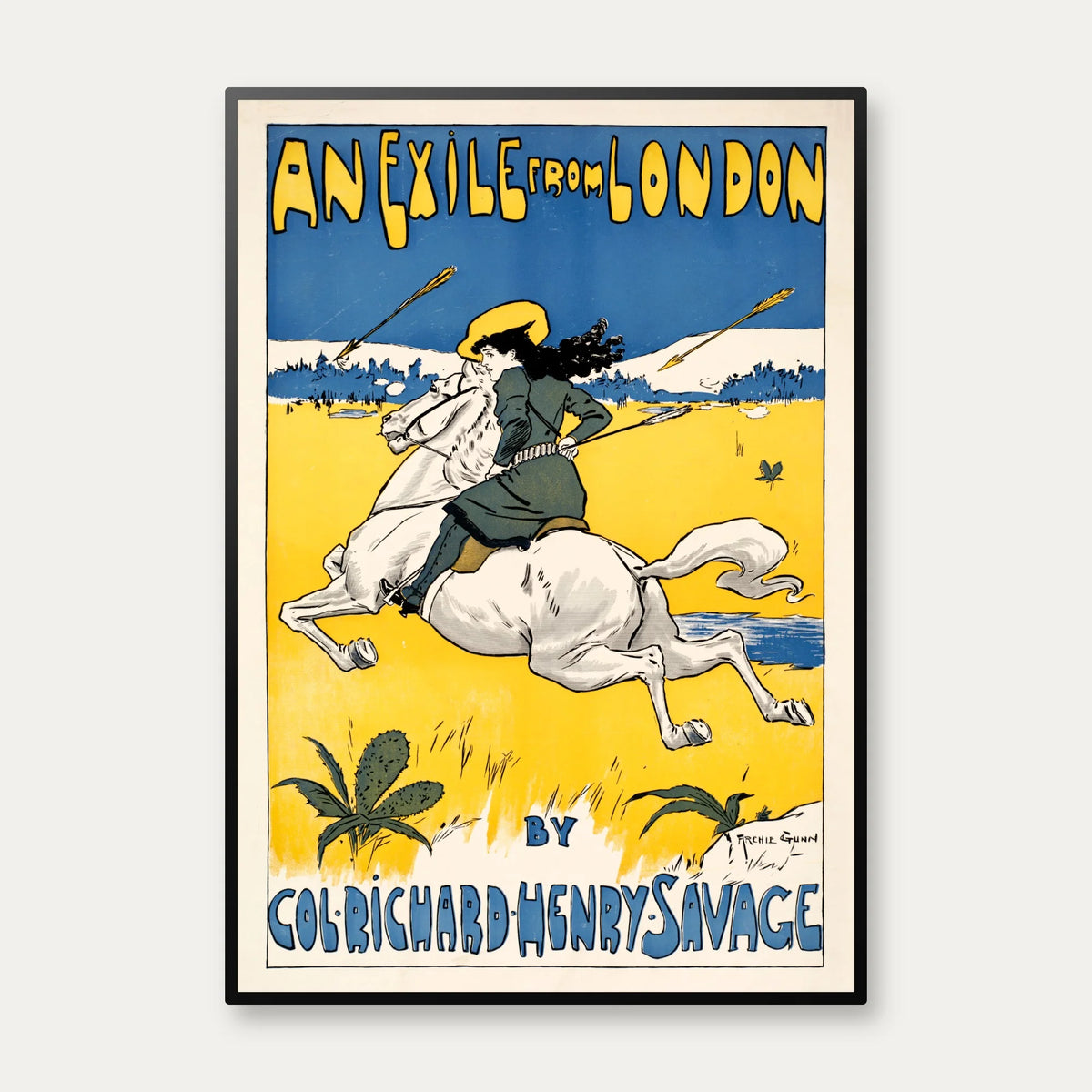 London Exile 1910 -  Teaterplakat – billede 1