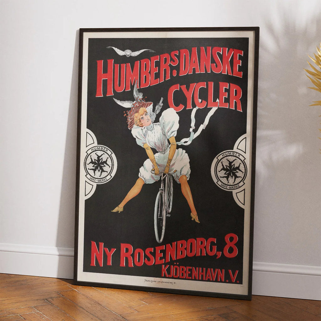 Humber Cykler 1897 - Dansk reklameplakat – billede 2
