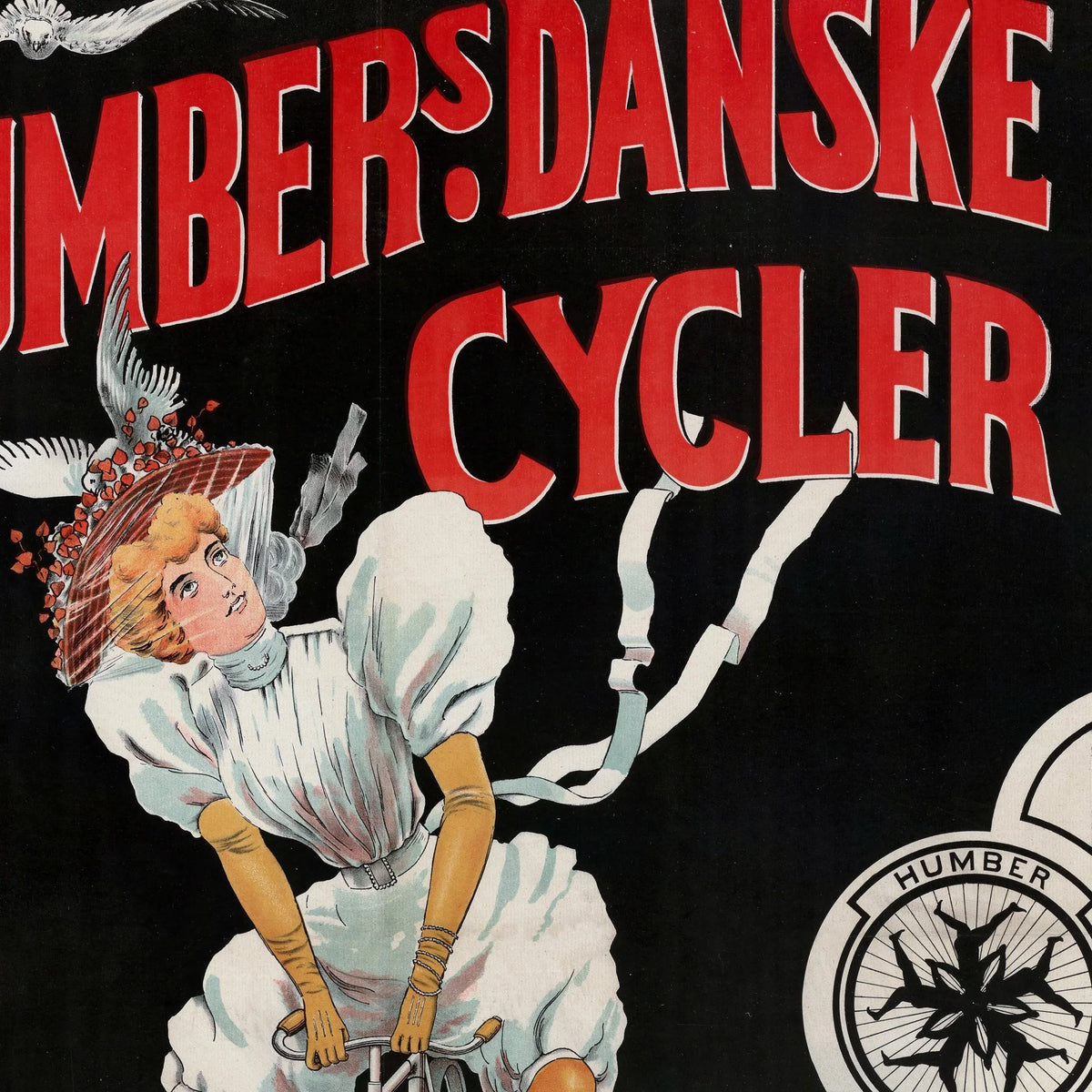 Humber Cykler 1897 - Dansk reklameplakat – billede 4