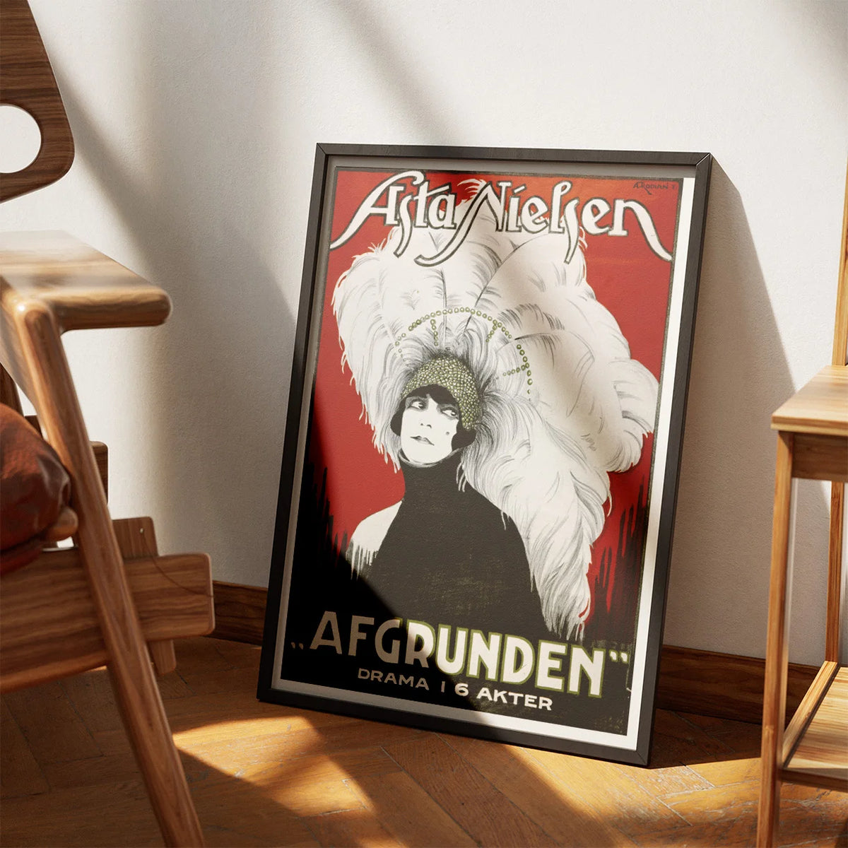 Afgrunden 1922 - Asta Nielsen filmplakat – billede 3