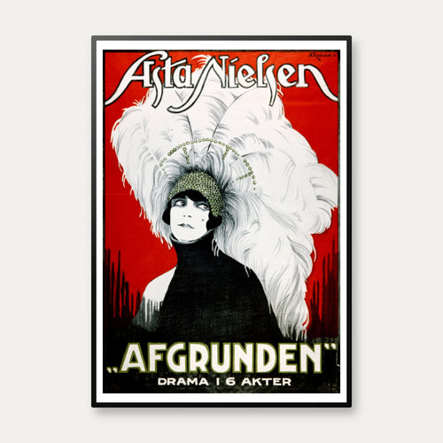 Afgrunden 1922 - Asta Nielsen filmplakat – billede 1